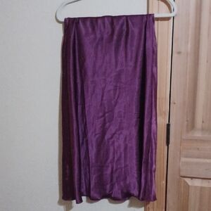 Nicole Deep Purple Satin Maxi Skirt